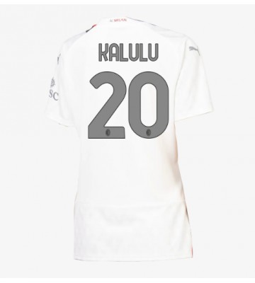 AC Milan Pierre Kalulu #20 Udebanetrøje Dame 2023-24 Kort ærmer